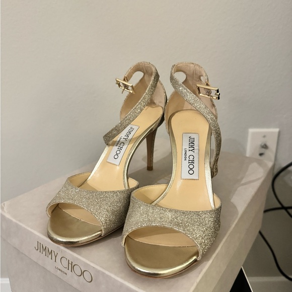 Jimmy Choo Annie 35.5 Platinum Ice - Picture 9 of 9